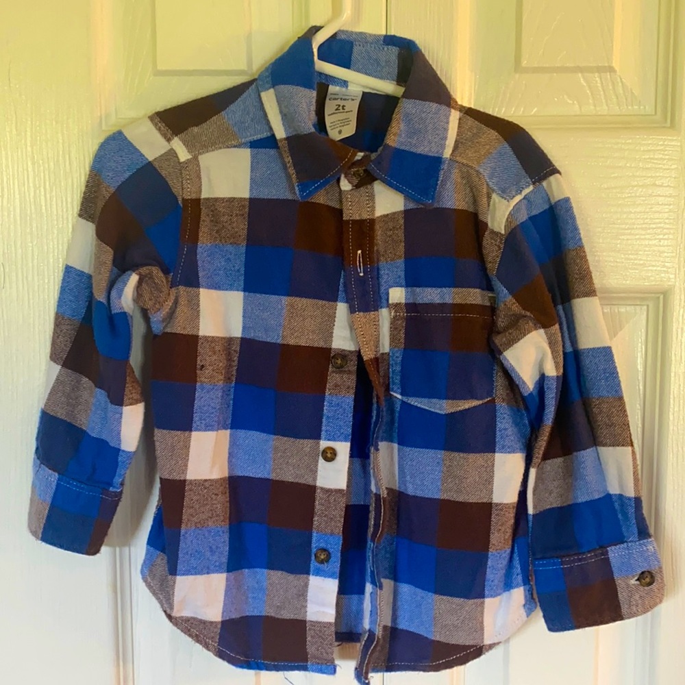 Toddler boys flannel